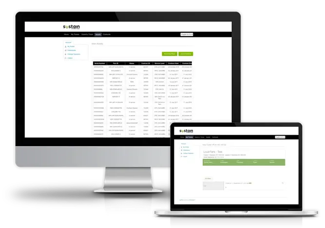 Systain Client Portal interface